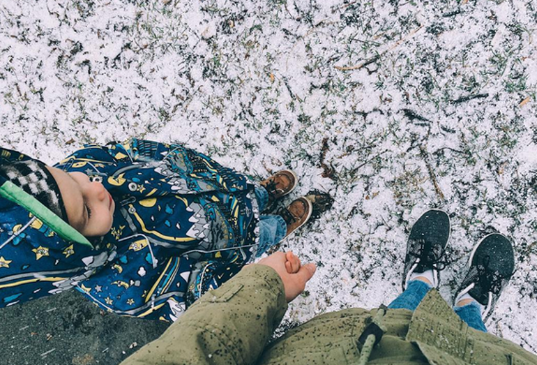 Мартовский град в Инстаграме