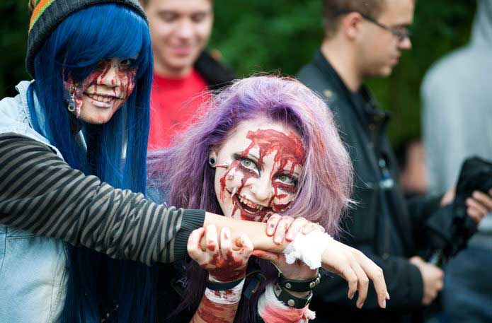 «Живые мертвецы» покрасовались перед киевлянами