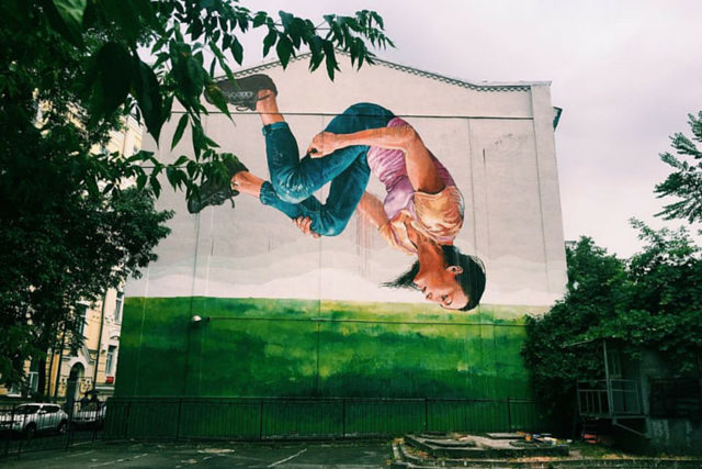 Три новых граффити в Киеве: Нигоян, Леся и Анна