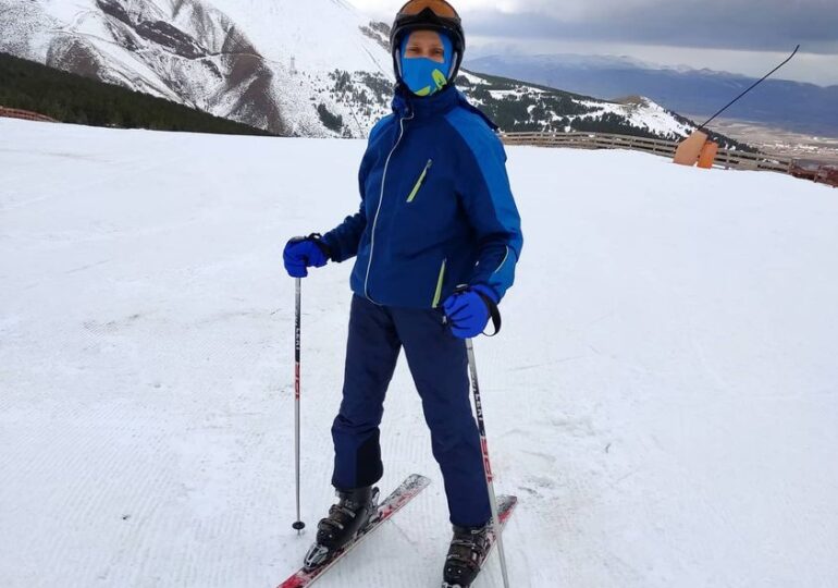 Ольга Сумская поставила Славу Соломку на лыжи