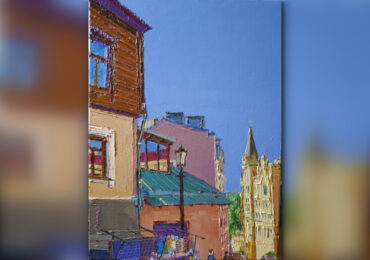 Рожевий та золотий. Яким бачить Київ художник Олег Савка